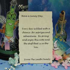 message in a bottle for a child in need