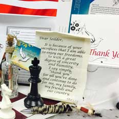 morale package for soldiers