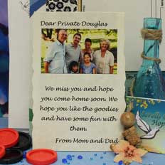 message in a bottle for soldiers