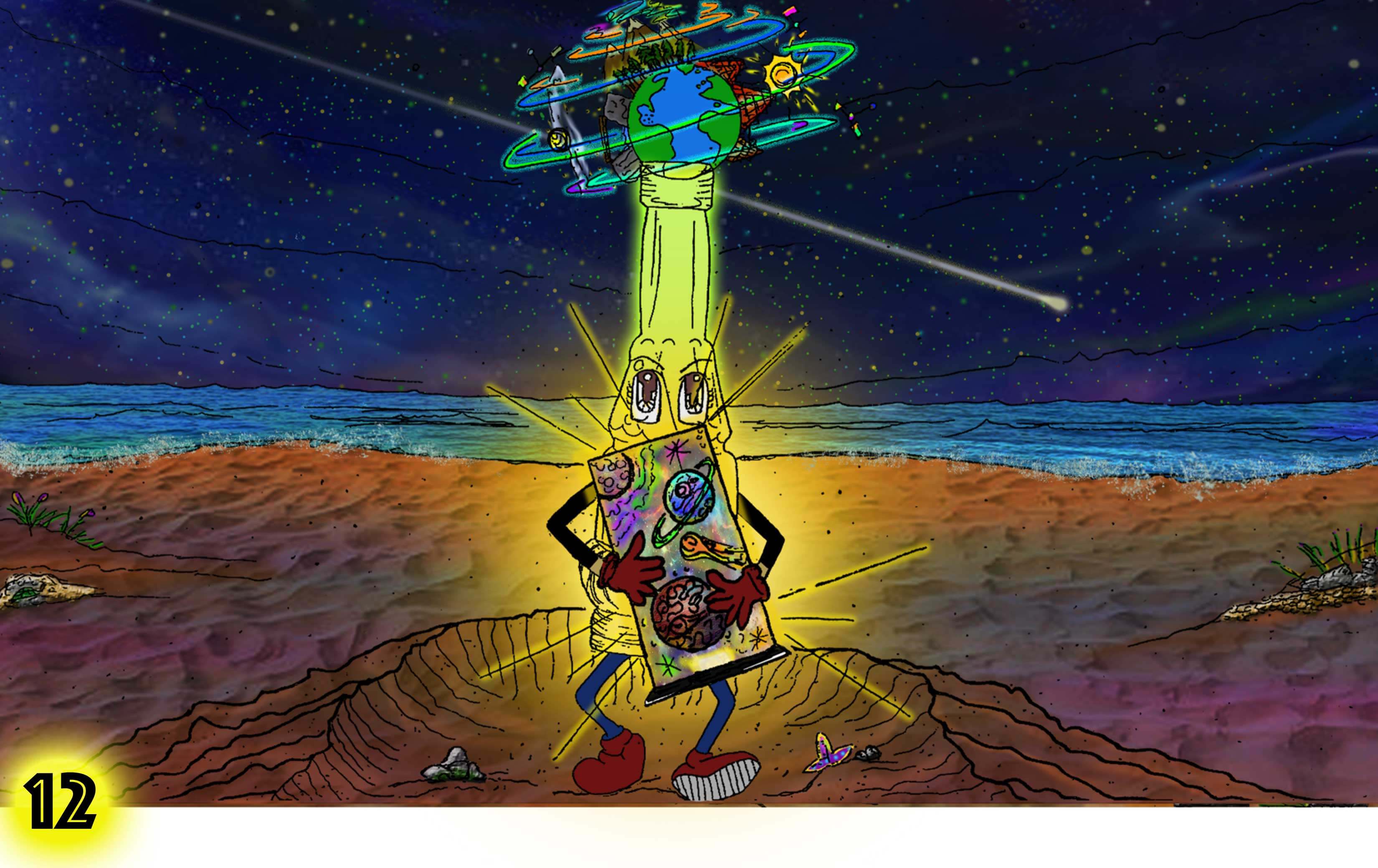 InterGalactic Messenger Tobias Frogga gives Jacob a Twilight Lantern