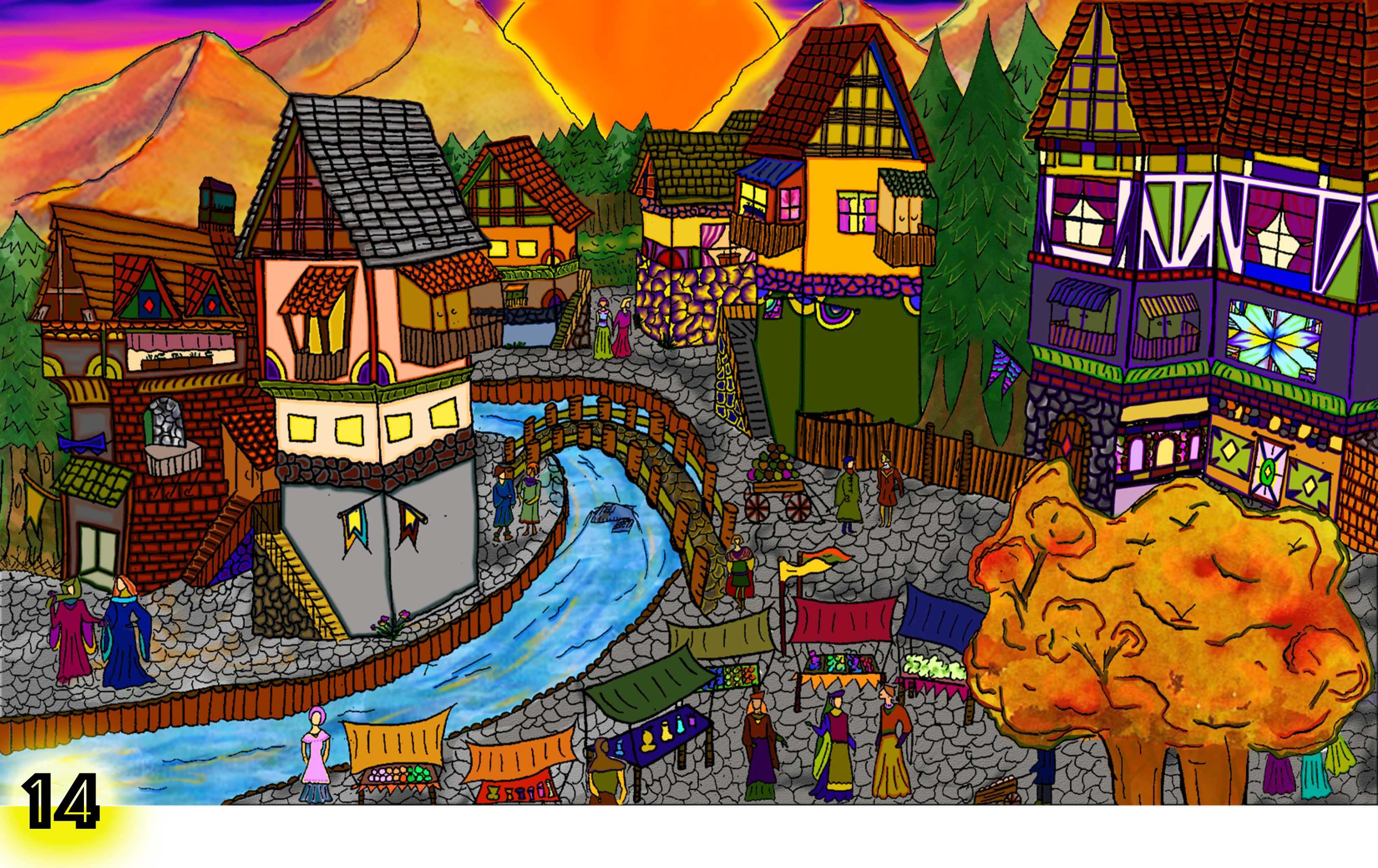 a small island village