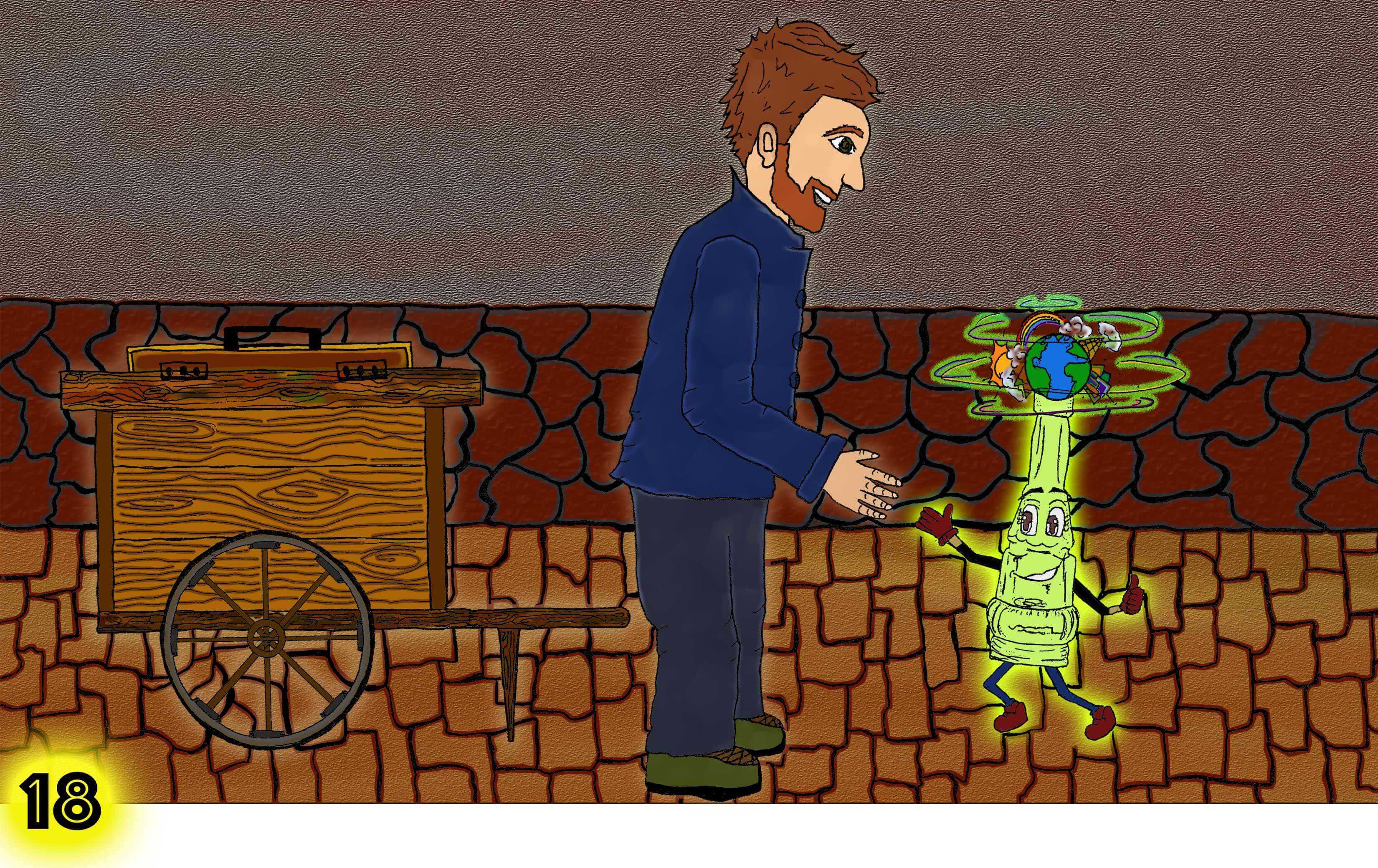 Ben meets Intergalactic messenger tobias frogga