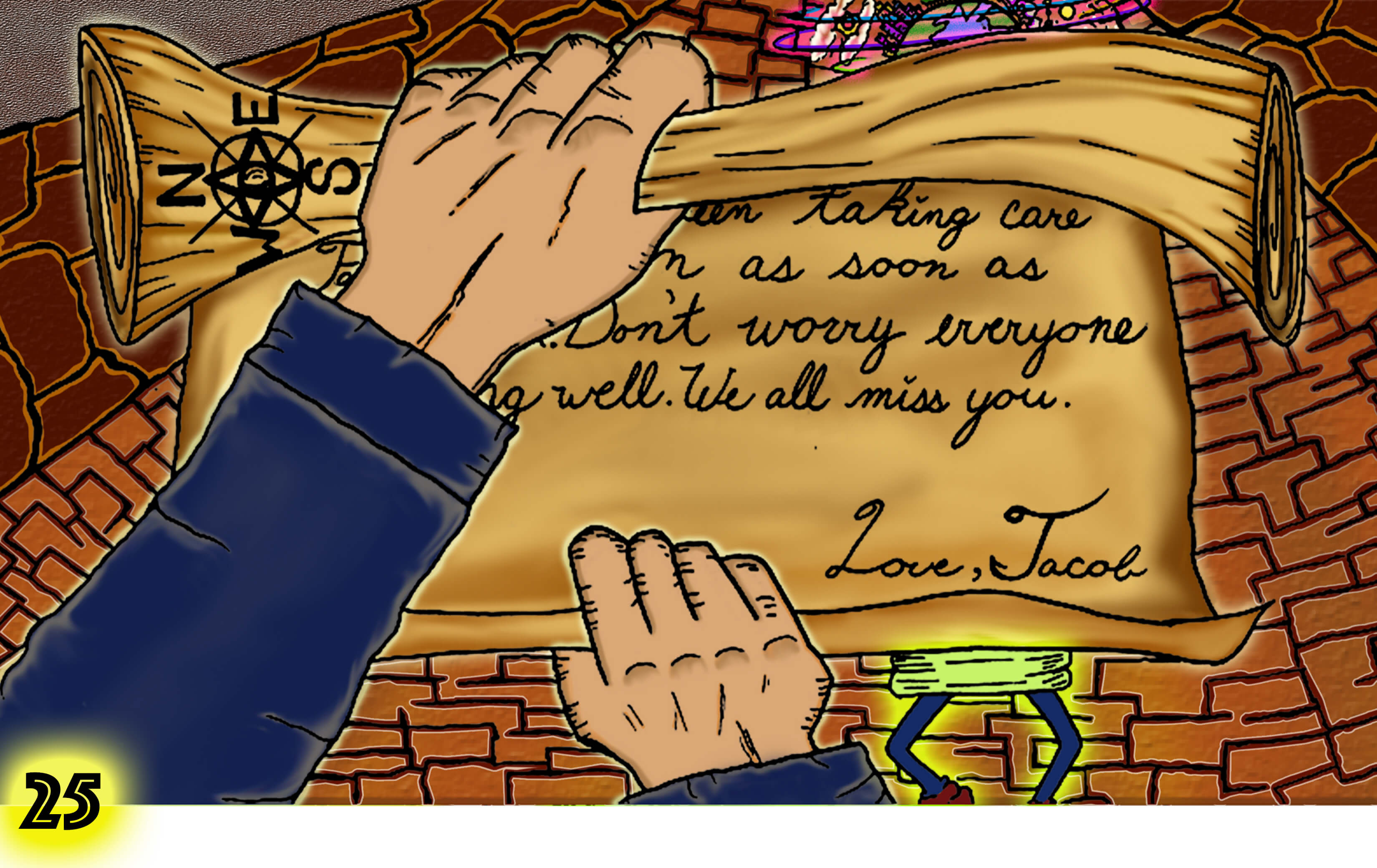 ben reads jacobs message scroll