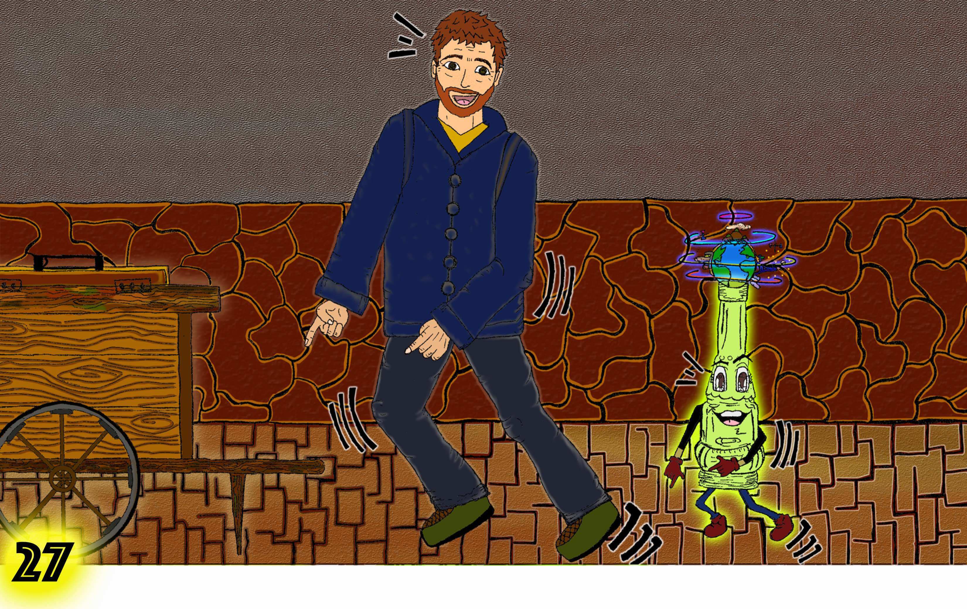 Ben and Tobias do the jiggy dance